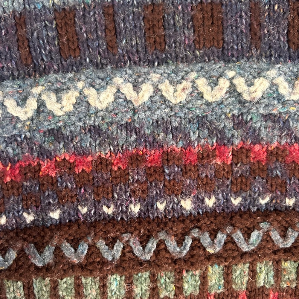 Vintage Patterned Grandmacore Button-Up Cardigan … - image 7